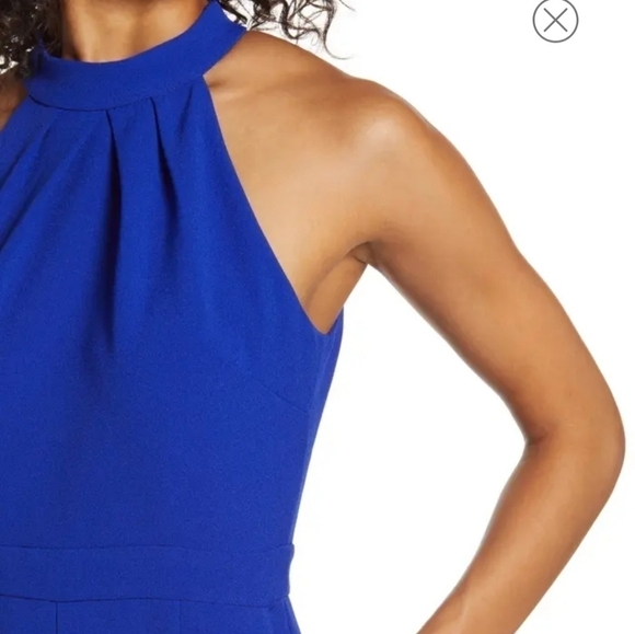 Julia Jordan Women's Cobalt Crepe Petite Jumpsuit - Picture 6 of 16